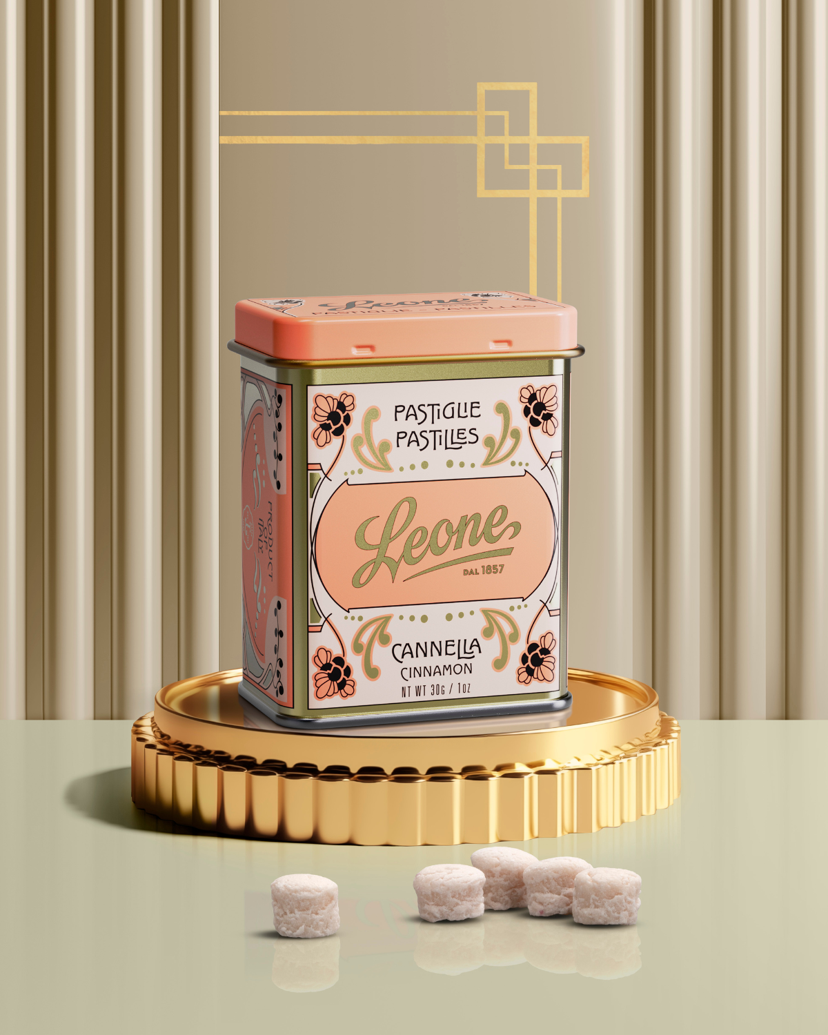 Lot De 500 Punaise Blanches Leone Dell'Era - Bocal Transparent Fabriqué En Italie