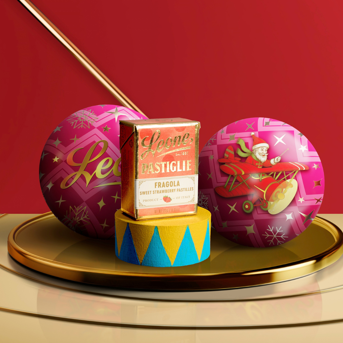 Boule à suspendre pastilles à la fraise Cirque des Rêves