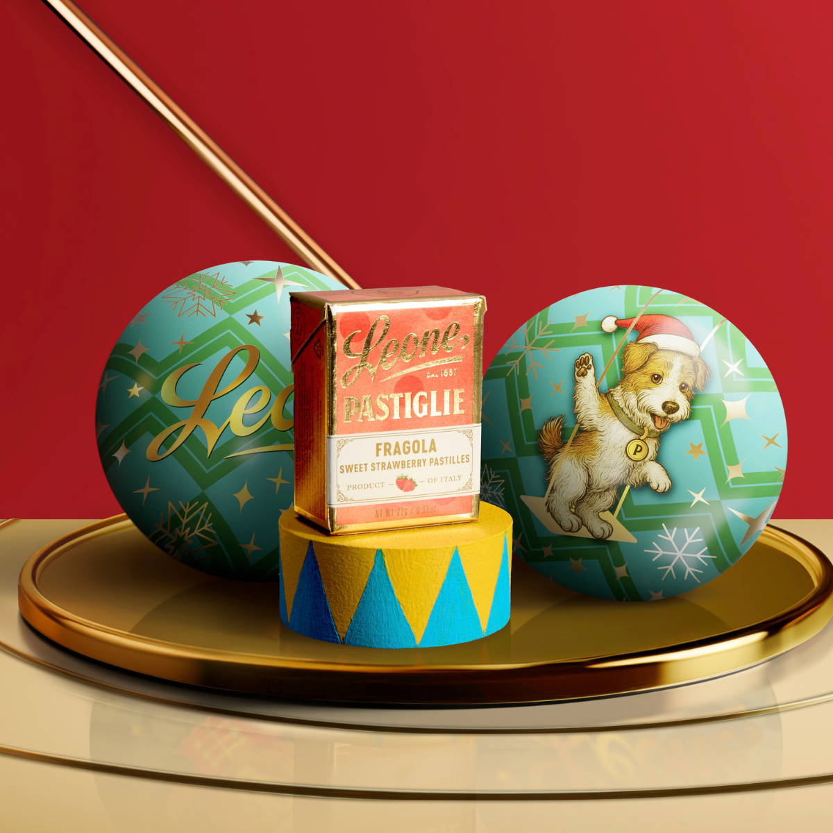 Boule à suspendre pastilles à la fraise Cirque des Rêves
