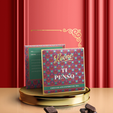 Tablette de chocolat noir 70% avec billet JE PENSE À TOI